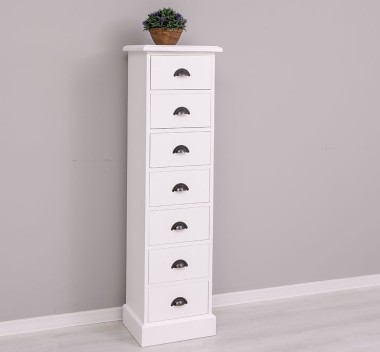 Narrow chest of drawers with 7 drawers