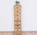 Narrow chest of drawers with 7 drawers