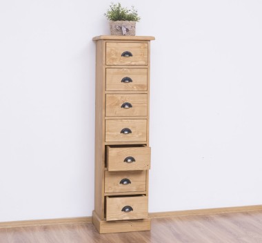 Narrow chest of drawers with 7 drawers