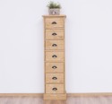 Narrow chest of drawers with 7 drawers