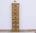 Narrow chest of drawers with 7 drawers