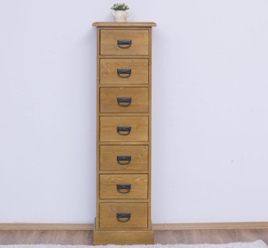 Narrow chest of drawers with 7 drawers