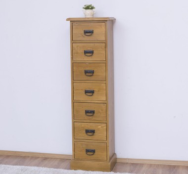 Narrow chest of drawers with 7 drawers