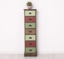 Narrow chest of drawers with 7 drawers