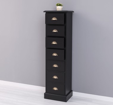 Narrow chest of drawers with 7 drawers