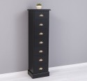 Narrow chest of drawers with 7 drawers