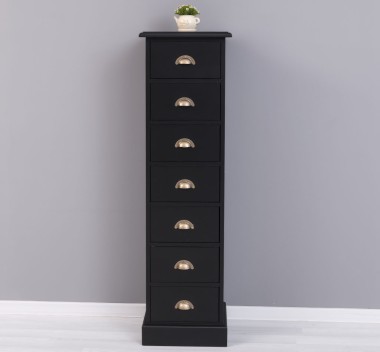 Narrow chest of drawers with 7 drawers