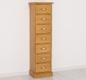 Narrow chest of drawers with 7 drawers