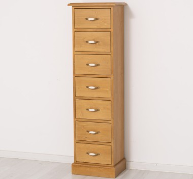 Narrow chest of drawers with 7 drawers