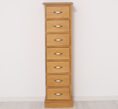 Narrow chest of drawers with 7 drawers