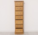 Narrow chest of drawers with 7 drawers