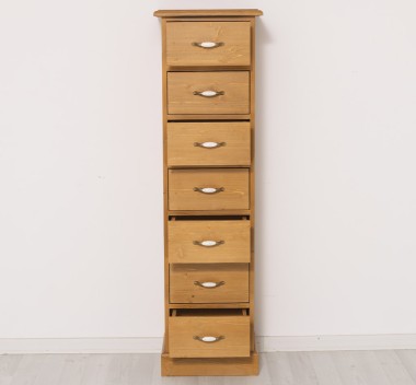 Narrow chest of drawers with 7 drawers