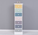 Narrow chest of drawers with 7 drawers - Color Corp_P004 - Color Drawers_Multicolor - MULTICOLOR