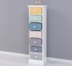 Narrow chest of drawers with 7 drawers - Color Corp_P004 - Color Drawers_Multicolor - MULTICOLOR