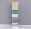 Narrow chest of drawers with 7 drawers - Color Corp_P004 - Color Drawers_Multicolor - MULTICOLOR