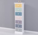 Narrow chest of drawers with 7 drawers - Color Corp_P004 - Color Drawers_Multicolor - MULTICOLOR