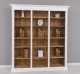 Triple Bookcase, Directoire Collection - Color Ext._P004 / Color Int._P001 - DOUBLE COLORED