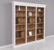 Triple Bookcase, Directoire Collection - Color Ext._P004 / Color Int._P001 - DOUBLE COLORED