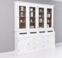 Large sideboard with 2 doors, 6 drawers, 4 compartments with BAS glass door + 4 SUP glass doors - Color Ext._P004 / Color Int._P