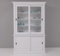 Kitchen display case with 2 sliding doors BAS + 2 sliding glass doors SUP