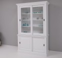 Kitchen display case with 2 sliding doors BAS + 2 sliding glass doors SUP