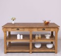 Large kitchen island with 4 drawers