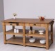 Large kitchen island with 4 drawers