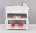 Small bathroom cabinet with curved legs - the sink is not included in the price