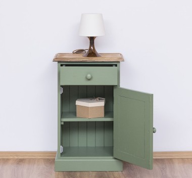 Nightstand with 1 door and 1 drawer