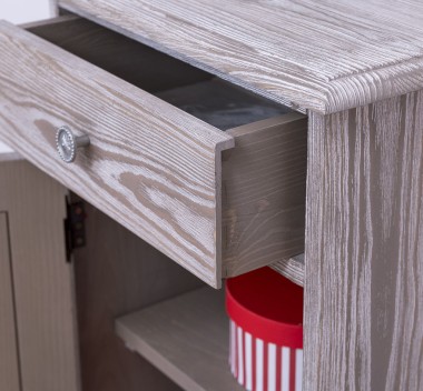 Nightstand with 1 door and 1 drawer