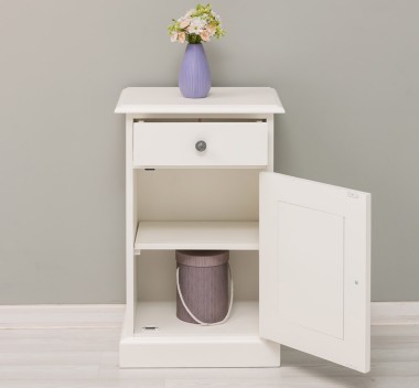 Nightstand with 1 door and 1 drawer