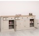 Buffet with 6 doors and 6 drawers, oak top, BAS