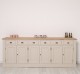 Buffet with 6 doors and 6 drawers, oak top, BAS