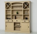 Bar furniture with support for glasses and bottle holder