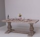 Colonial pillar leg dining table 210x90cm