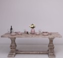 Colonial pillar leg dining table 210x90cm