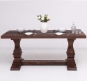 Colonial pillar leg dining table 210x90cm