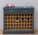 Wine rack with 2 drawers