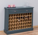 Wine rack with 2 drawers