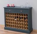 Wine rack with 2 drawers