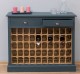 Wine rack with 2 drawers