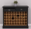 Wine rack with 2 drawers