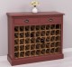 Wine rack with 2 drawers