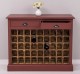 Wine rack with 2 drawers