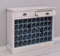 Wine rack with 2 drawers