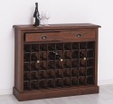 Wine rack with 2 drawers