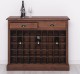 Wine rack with 2 drawers