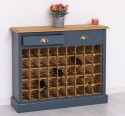 Wine rack with 2 drawers