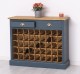 Wine rack with 2 drawers