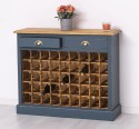 Wine rack with 2 drawers